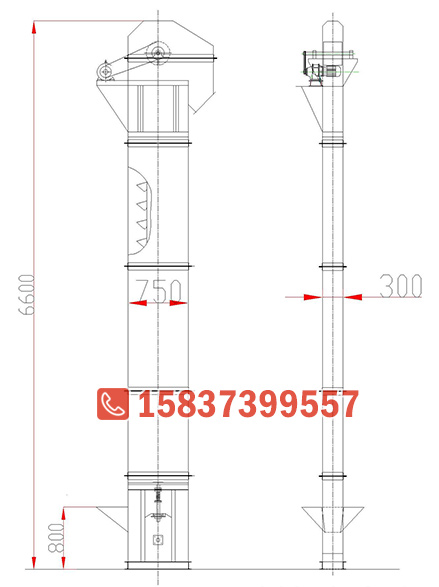 TD160斗式提升机图纸、